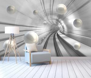 Fototapet Bile albe într-un tunel, Fototapet 3D, Fototapet populare, u17532 - Tapeko.ro