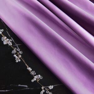 Set draperie din catifea cu inele, Madison, densitate 700 g/ml, Violet, 2 buc