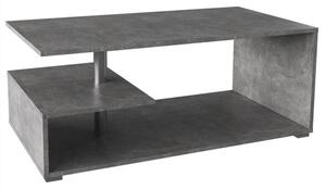 Masuta de cafea DORISA, gri ciment, PAL/plastic, 110x60x45 cm