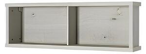 Biblioteca suspendata NONELL, alb/gri, PAL, 120.2x23.6x39.8 cm