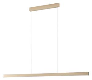 Lustră Pendul Lucande, Mylosh, reglabil, Auriu / Alamă, Sala de mese, Aluminiu, Modern