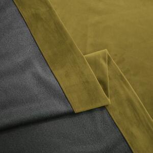 Set draperie din catifea blackout cu rejansa transparenta cu ate pentru galerie, Madison, densitate 700 g/ml, Sycamore, 2 buc