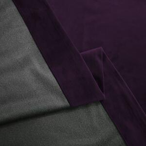 Set draperie din catifea blackout cu rejansa transparenta cu ate pentru galerie, Madison, densitate 700 g/ml, Thamarind, 2 buc