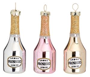 Ornamente de Crăciun 3 buc. din sticlă Prosecco – Sass & Belle