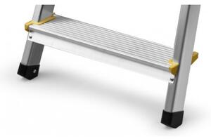 Scară din aluminiu cu 3 trepte, raft și capacitate de încărcare 125 kg