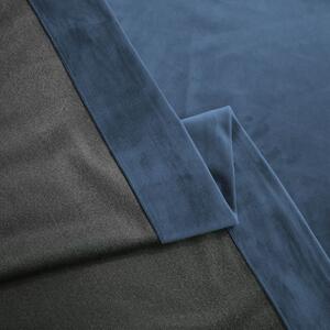 Set draperie din catifea blackout cu rejansa din bumbac tip fagure, Madison, densitate 700 g/ml, Bismark, 2 buc