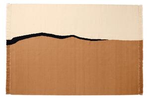 Soil Kelim Covor 170x240 Întuneric Nisip/Off-White - Ferm Living