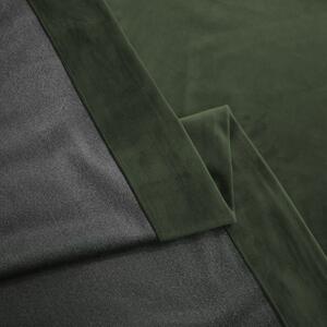Set draperie din catifea blackout cu inele, Madison, densitate 700 g/ml, Kelp, 2 buc