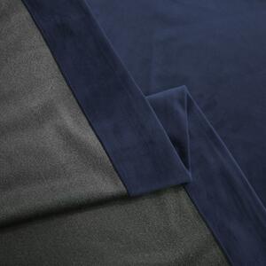 Set draperie din catifea blackout cu inele, Madison, densitate 700 g/ml, Black Pearl, 2 buc