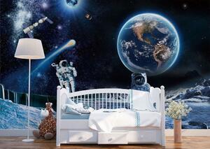 Fototapet Astronauți pe o lună, Fototapet designer, Fototapet populare, u23243 - Tapeko.ro