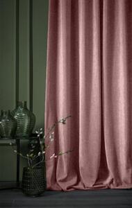 Set draperii din catifea cu inele, Premium, densitate 700 g/ml, Roz pudra, 2 buc