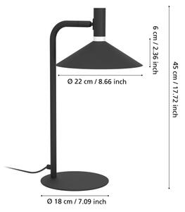 Eglo 902185 - Lampă de birou LED RGBW dimabilă CONOMAVILLA-Z LED/7,5W/230V neagră