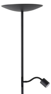 Eglo CONIVARINO 901977 - Lampă de podea LED cu dimmer, LED/26,5W/230V +LED/4W, neagră