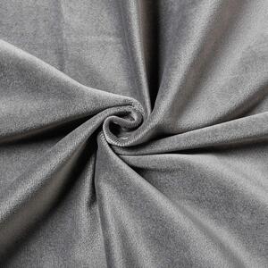 Set draperii soft cu rejansa transparenta cu ate pentru galerie, Super, densitate 200 g/mp, Gri, 2 buc