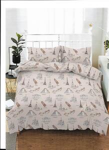 Lenjerie de pat Paris din bumbac mercerizat, multicolor