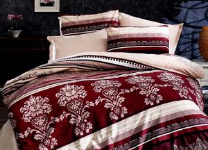 Lenjerie de pat cu husa elastic Sinatra din bumbac ranforce, gramaj tesatura 120 g/mp, multicolor