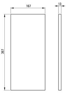 Correo Raft de piatră, pentru coloanele de baie - sistem modular CBL_A20B