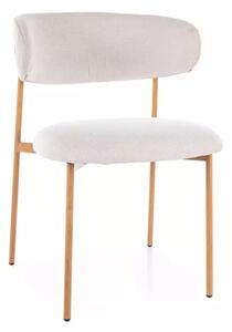 Scaun de dining Elton bej deschis, picioare stejar