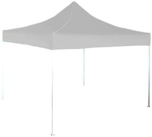 Pavilion de grădină 3x3m – din aluminiu, Fără pereţi laterali, Gri / antracit