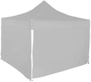 Pavilion de grădină 3x3m – din aluminiu, 4 pereţi laterali, Gri / antracit