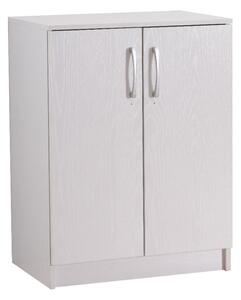 Comoda pentru pantofi Shordo melamina alb-stejar 60x40.5x80 cm