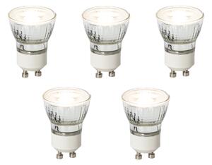 Set de 5 becuri LED GU10 reglabile 35mm 4W 200lm 3000K