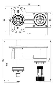 Therm Sistem BOX îngropat, cu termostat, cu comutator de duș BXY_M44T