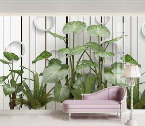 Fototapet Plante cu frunze verzi, Fototapet natură, Fototapet populare, u35303 - Tapeko.ro