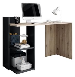 Masă PC, stejar artisan/grafit-antracit, ANDREO