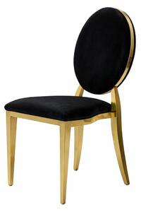 Scaun de nuntă american Glamour O-back, negru