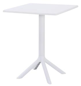 Măsuță de grădină Solo PP, masă de exterior 60x60 cm – albă