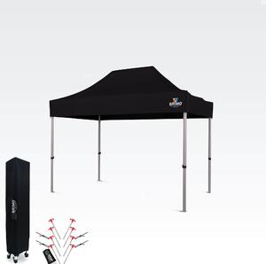 Cort pavilion pliabil 2x3m - fara 3 pereti - Negru