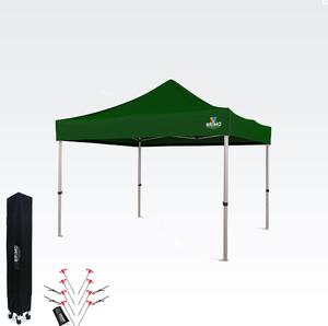 Cort pavilion de grădină pliabil 3x3m - fără pereți - Verde