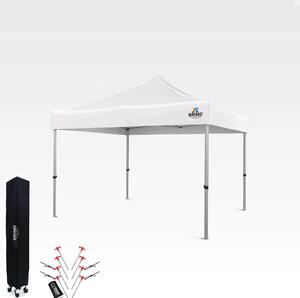 Cort pavilion de grădină pliabil 3x3m - fără pereți - Alb