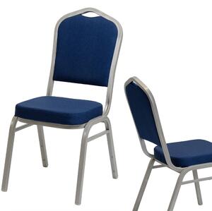 Scaun de banket de lux Luxus 25x25x1.2 albastru neted