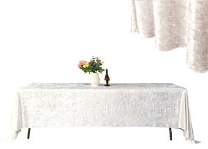 Fata de masa dreptunghiulara bej catifea 280x160cm Catifea