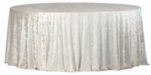 Fata de masa rotunda din catifea bej Fi340cm Velvet