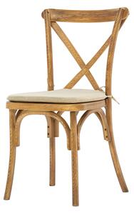 Scaun industrial rustic Boho PP - imitatie lemn deschis