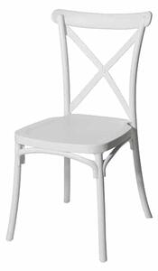 Scaun de bucătărie rustic Boho - alb