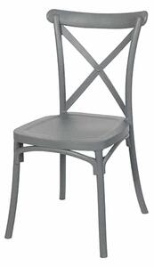 Scaun rustic Boho de bucătărie - gri