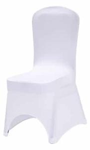 Husa scaun banchet, decupată culoarea albă
