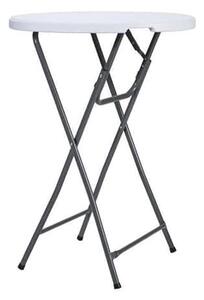Masă de cocktail catering fi80x110cm albă