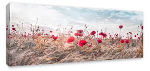 Tablou pe pânză Styler Poppies, 60 x 150 cm