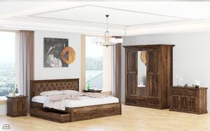 Dormitor Louis velvet lemn masiv tei