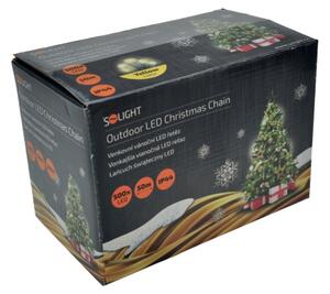 Solight 1V05-WW - Ghirlandă LED pentru exterior, 500 LED, 8 moduri, IP44, 55 m, alb cald