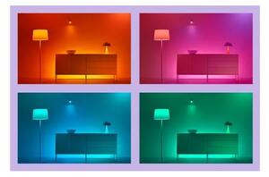 WiZ - Set 2 buc. Corp de iluminat GRADIENT LED dimerizabil RGBIC, 8,2W, 230V, 2700-6500K, Wi-Fi