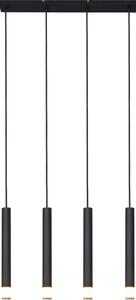 Zuma Line P241125804BL - Lampă suspendată VELIC cu cablu, 4xG9/5W/230V, negru
