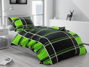 Lenjerie de pat din bumbac Culoare verde, FLUORESCENTO