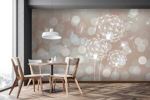 Fototapet Păpădii delicate în fundal moale, Fototapet natură, Fototapet populare, u52507 - Tapeko.ro