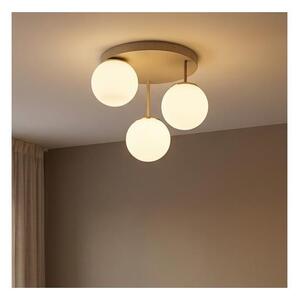 Brilagi - Lustră aplicată MILO ECRU 3xE27/60W/230V bej/auriu